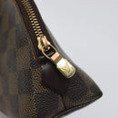 LOUIS VUITTON Damier Ebene Pochette Cosmetic PM Pouch N47516 LV Auth KD039-8