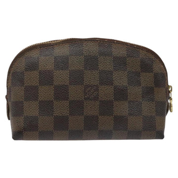 LOUIS VUITTON Damier Ebene Pochette Cosmetic PM Pouch N47516 LV Auth KD039 - 0