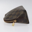 LOUIS VUITTON Damier Ebene Pochette Cosmetic PM Pouch N47516 LV Auth KD039-4
