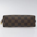 LOUIS VUITTON Damier Ebene Pochette Cosmetic PM Pouch N47516 LV Auth KD039-6