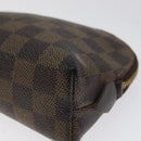 LOUIS VUITTON Damier Ebene Pochette Cosmetic PM Pouch N47516 LV Auth KD039-7