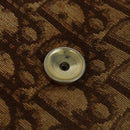 Christian Dior Trotter Canvas Chain Shoulder Bag Brown Gold Auth KD047-10