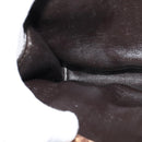 Christian Dior Trotter Canvas Chain Shoulder Bag Brown Gold Auth KD047-19