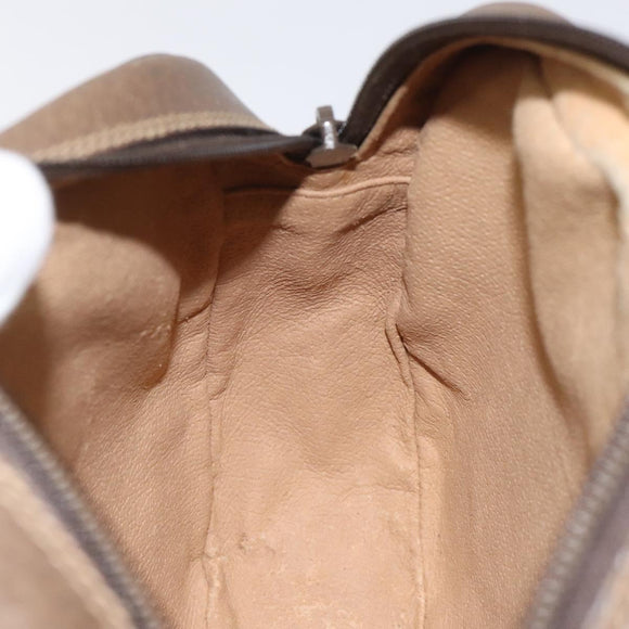 GUCCI GG Supreme Web Sherry Line Clutch Bag PVC Beige Red 89 01 034 Auth KD048