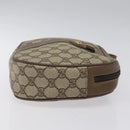 GUCCI GG Supreme Web Sherry Line Clutch Bag PVC Beige Red 89 01 034 Auth KD048-3