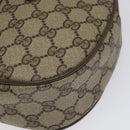 GUCCI GG Supreme Web Sherry Line Clutch Bag PVC Beige Red 89 01 034 Auth KD048-7