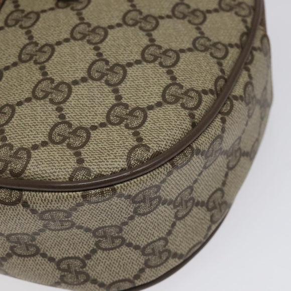 GUCCI GG Supreme Web Sherry Line Clutch Bag PVC Beige Red 89 01 034 Auth KD048