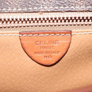 CELINE Macadam Canvas Shoulder Bag PVC Leather Brown Gold Auth KD057-12