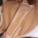 CELINE Macadam Canvas Shoulder Bag PVC Leather Brown Gold Auth KD057-9