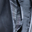 Salvatore Ferragamo Gancini Chain Shoulder Bag Leather Black Silver Auth KD060-20