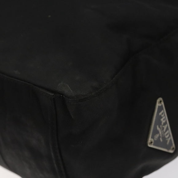 PRADA Hand Bag Nylon Black Auth KD065