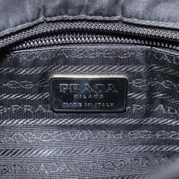PRADA Hand Bag Nylon Black Auth KD065