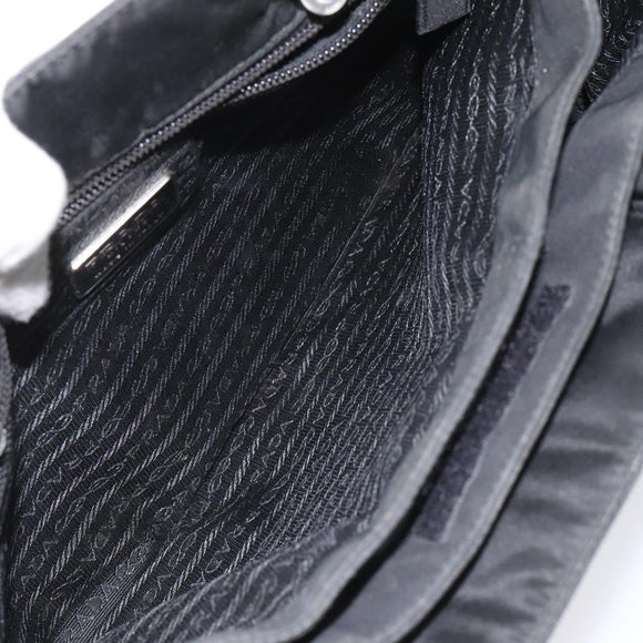 PRADA Hand Bag Nylon Black Auth KD065
