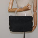 PRADA Hand Bag Nylon Black Auth KD065-24