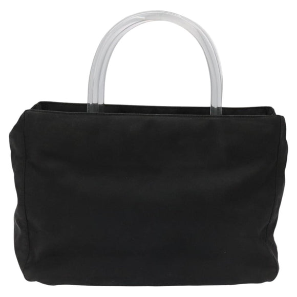 PRADA Hand Bag Nylon Black Auth KD065
