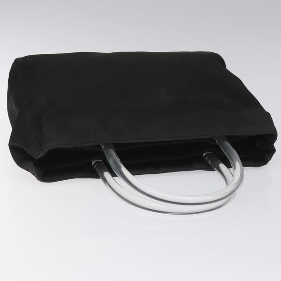 PRADA Hand Bag Nylon Black Auth KD065