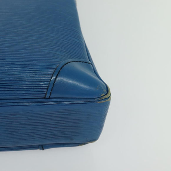 LOUIS VUITTON Epi Porte Documents Voyage Business Bag Blue M54475 Auth KD067