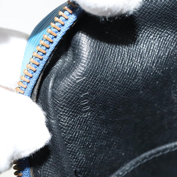 LOUIS VUITTON Epi Porte Documents Voyage Business Bag Blue M54475 Auth KD067
