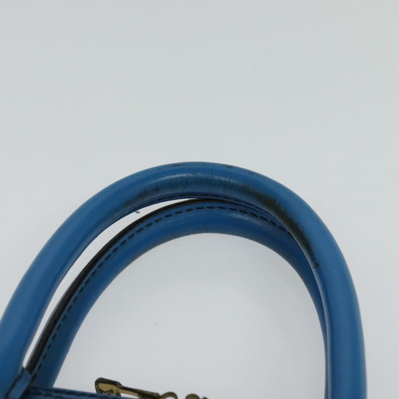 LOUIS VUITTON Epi Porte Documents Voyage Business Bag Blue M54475 Auth KD067