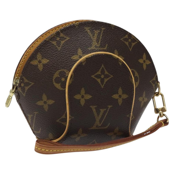LOUIS VUITTON Monogram Mini ellipse Pouch M51129 LV Auth KD068V