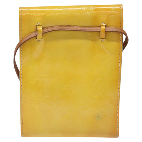 LOUIS VUITTON Monogram Vernis Kenmare Shoulder Bag Gris M91060 LV Auth KD073