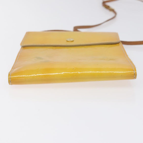 LOUIS VUITTON Monogram Vernis Kenmare Shoulder Bag Gris M91060 LV Auth KD073