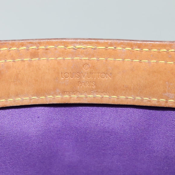 LOUIS VUITTON Monogram Vernis Stanton Tote Bag Purple Viole M91079 Auth KD074