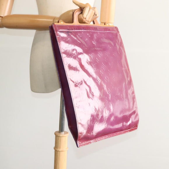 LOUIS VUITTON Monogram Vernis Stanton Tote Bag Purple Viole M91079 Auth KD074