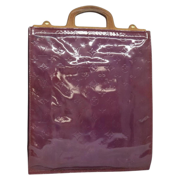 LOUIS VUITTON Monogram Vernis Stanton Tote Bag Purple Viole M91079 Auth KD074