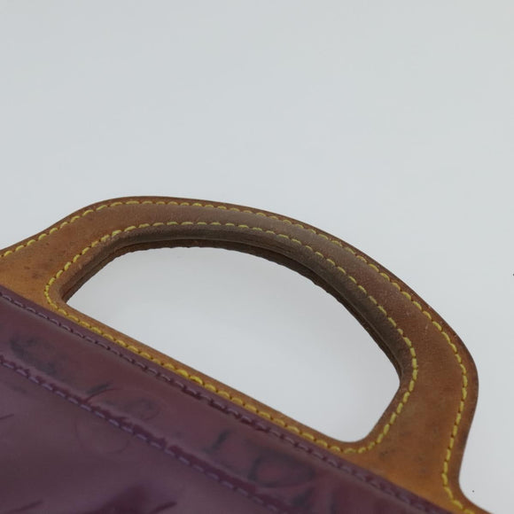 LOUIS VUITTON Monogram Vernis Stanton Tote Bag Purple Viole M91079 Auth KD074