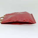 LOUIS VUITTON Monogram Vernis Stanton Tote Bag Red M91078 LV Auth KD080-3