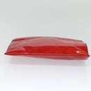 LOUIS VUITTON Monogram Vernis Stanton Tote Bag Red M91078 LV Auth KD080-5