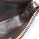 Christian Dior Trotter Canvas Shoulder Bag Brown Gold Auth KD090-18