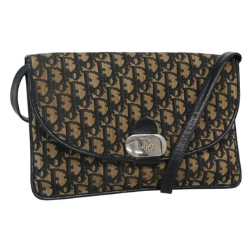 Christian Dior Trotter Canvas Shoulder Bag Navy Auth KD091