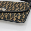 Christian Dior Trotter Canvas Shoulder Bag Navy Auth KD091-9