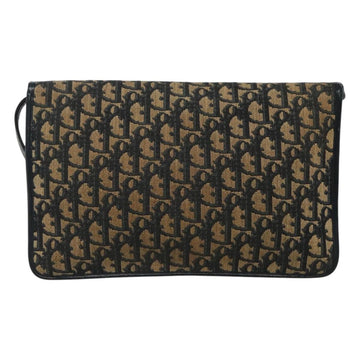 Christian Dior Trotter Canvas Shoulder Bag Navy Auth KD091 - 0