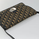Christian Dior Trotter Canvas Shoulder Bag Navy Auth KD091-6