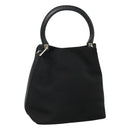 Salvatore Ferragamo Hand Bag Canvas Black Auth KD096-1