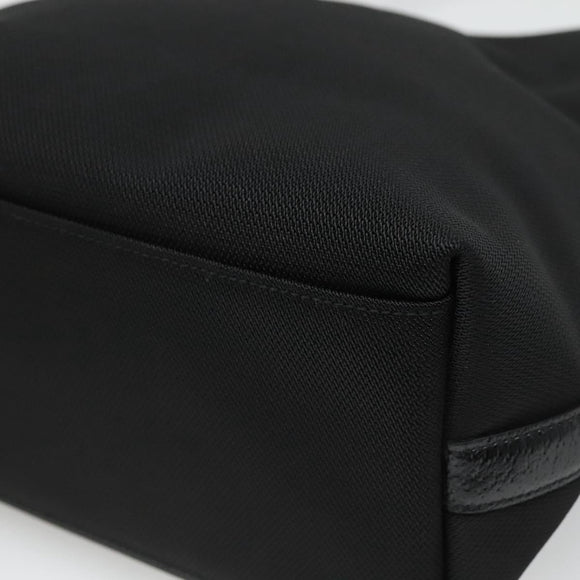 Salvatore Ferragamo Hand Bag Canvas Black Auth KD096