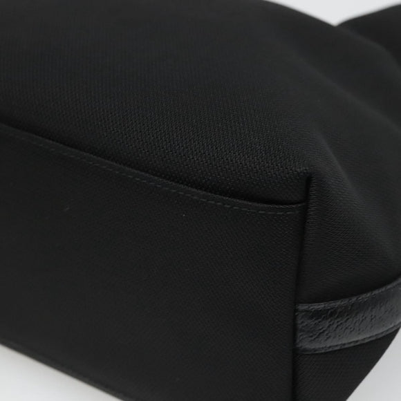 Salvatore Ferragamo Hand Bag Canvas Black Auth KD096