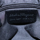 Salvatore Ferragamo Hand Bag Canvas Black Auth KD096-12
