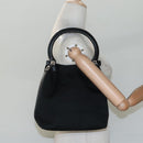 Salvatore Ferragamo Hand Bag Canvas Black Auth KD096-19