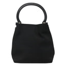 Salvatore Ferragamo Hand Bag Canvas Black Auth KD096-2