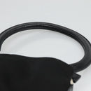 Salvatore Ferragamo Hand Bag Canvas Black Auth KD096-8