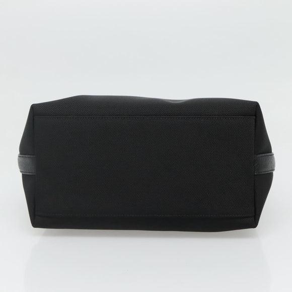 Salvatore Ferragamo Hand Bag Canvas Black Auth KD096