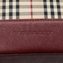 BURBERRY Nova Check Tote Bag Canvas Beige Gold Auth KD099-17