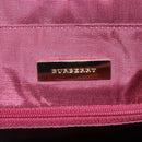 BURBERRY Nova Check Tote Bag Canvas Beige Gold Auth KD099-11