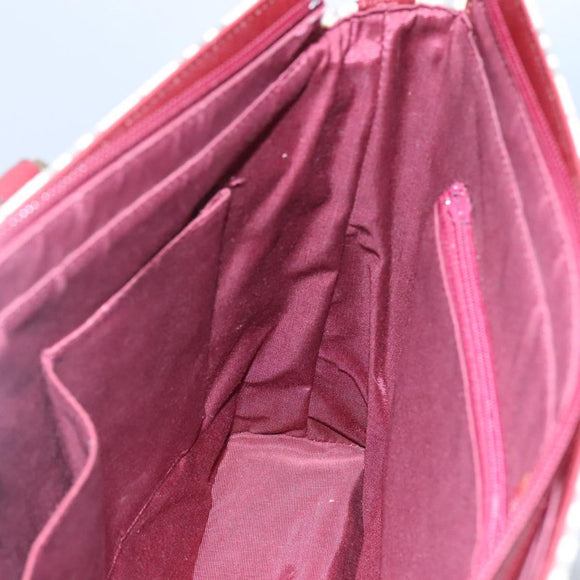 BURBERRY Nova Check Tote Bag Canvas Beige Gold Auth KD099