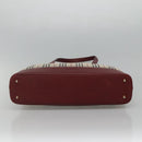 BURBERRY Nova Check Tote Bag Canvas Beige Gold Auth KD099-5