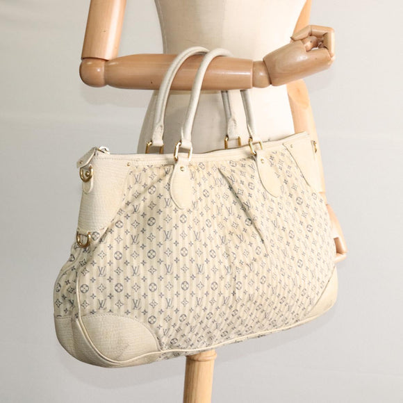 LOUIS VUITTON Monogram Mini Lin Croisette Marina GM Bag 2way M95492 Auth KD103